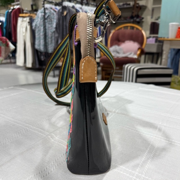 Consuela, downtown Rita, black, multicolor, embroidered floral, Crossbody bag. - Picture 4 of 16